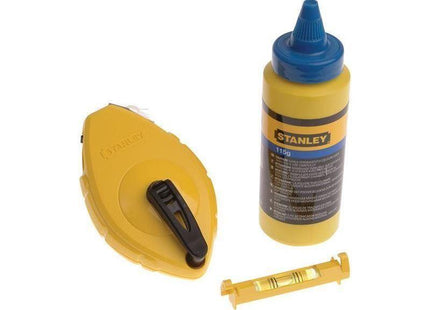 Stanley® Hand Tools Chalk Line 30m, Blue Chalk & Level STANLEY® Hand Tools - RockBottom Nothampton