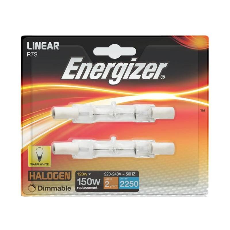 Energizer® Halogen R7S 78mm Eco Linear Dimmable Bulb, 2250 lm 120W (Pack 2) Energizer® - RockBottom Northamptin