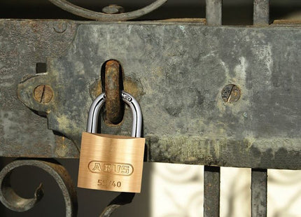 Abus Mechanical 55/40mm Brass Padlock Keyed Alike 5402 ABUS Mechanical - RockBottom Northampton 
