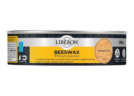Liberon Beeswax Paste Antique Pine 150ml Liberon - RockBottom Northampton