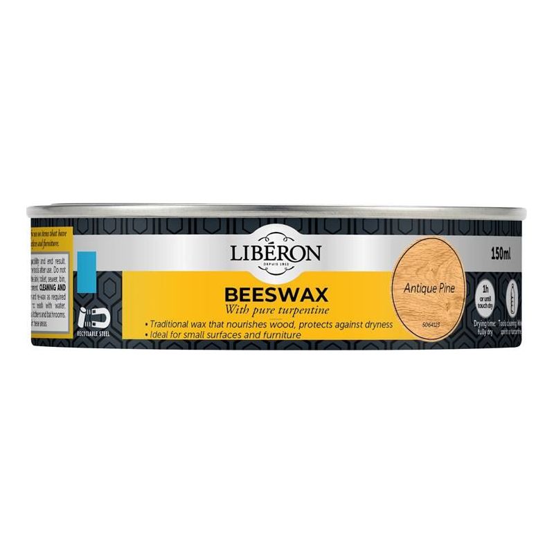 Liberon Beeswax Paste Antique Pine 150ml Liberon - RockBottom Northampton