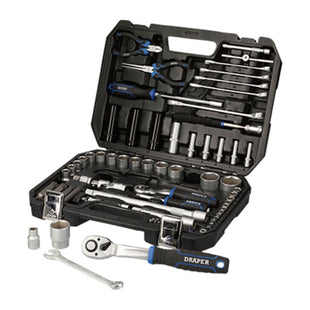 Draper HI-TORQ Metric Socket Set, 1/4" & 1/2" Sq. Dr. (83 Piece) Draper - Town Tools 