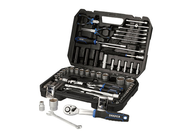 Draper HI-TORQ Metric Socket Set, 1/4" & 1/2" Sq. Dr. (83 Piece) Draper - Town Tools 