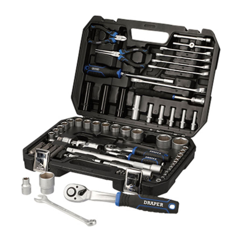 Draper HI-TORQ Metric Socket Set, 1/4" & 1/2" Sq. Dr. (83 Piece) Draper - Town Tools 