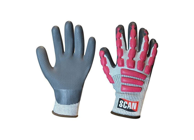 Scan Anti-Impact Latex Cut 5 Gloves - XL (Size 10) Scan - RockBottom Nothampton