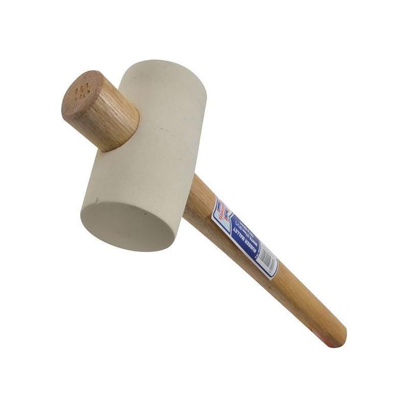 Faithfull Rubber Mallet - White 567g (20oz) Faithfull - RockBottom Northampton