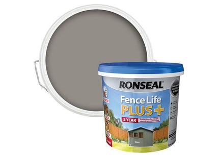 Ronseal Fence Life Plus+ Slate 5 litre Ronseal - RockBottom Nothampton