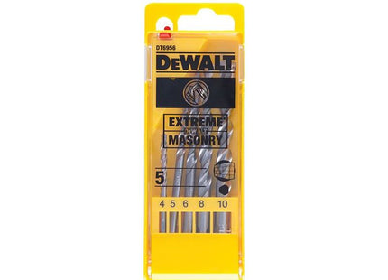 Dewalt Power Tools Extreme Masonry Drill Bit Set, 5 Piece DeWALT Power Tools - RockBottom Northampton