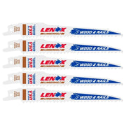 Lenox LumberWolf Reciprocating Saw Blade 152 x 19 x 1.3mm 6 TPI (Pack 5) LENOX - RockBottom Northampton