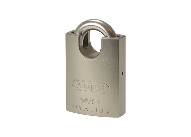 Abus Mechanical 90RK/50 TITALIUM™ Padlock Closed Shackle Carded ABUS Mechanical - RockBottom Northampton 