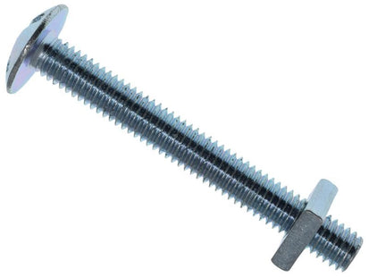 METALMATE Roofing Bolt & Nut ZP M6 x 50mm (Box 25) METALMATE� - RockBottom Northampton