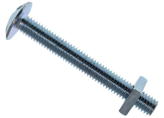 METALMATE Roofing Bolt & Nut ZP M6 x 50mm (Box 25) METALMATE� - RockBottom Northampton