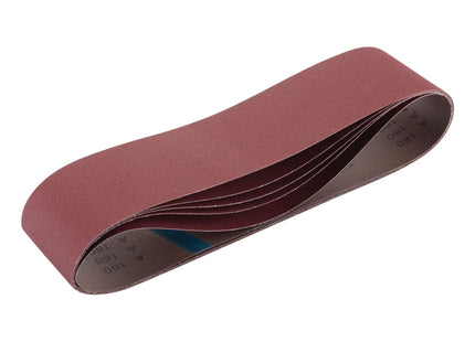 Draper Cloth Sanding Belt, 100 x 915mm, 180 Grit (Pack of 5) 09272 Draper - Town Tools 