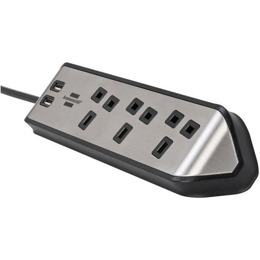 Brennenstuhl estilo Corner Extension Lead 240V 3-Gang 13A Black 2m Brennenstuhl - RockBottom Northampton