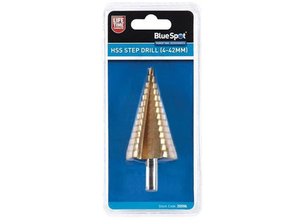 Bluespot Tools HSS Step Drill 4-42mm BlueSpot Tools - RockBottom Northampton