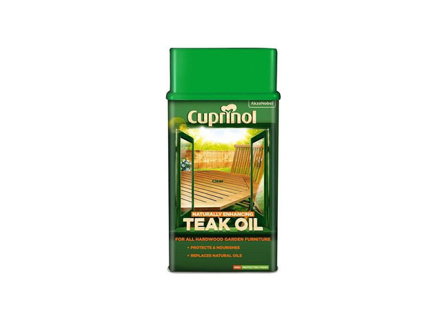 Cuprinol Naturally Enhancing Teak Oil Clear 1 litre Cuprinol - RockBottom Northampton