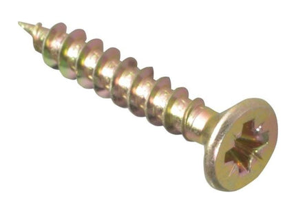 Forgefix Multi-Purpose Pozi Compatible Screw CSK ST ZYP 4.0 x 25mm Box 200 ForgeFix - RockBottom Northampton