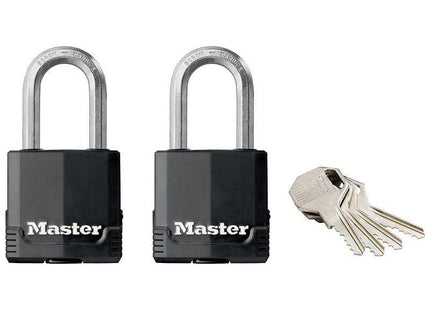 Master Lock Excell™ Weather Tough 45mm Padlock 4-Pin - Keyed Alike x 2 Master Lock - RockBottom Northampton