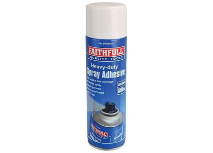 Faithfull Spray Adhesive Non-Chlorinated 500ml Faithfull - RockBottom Northampton