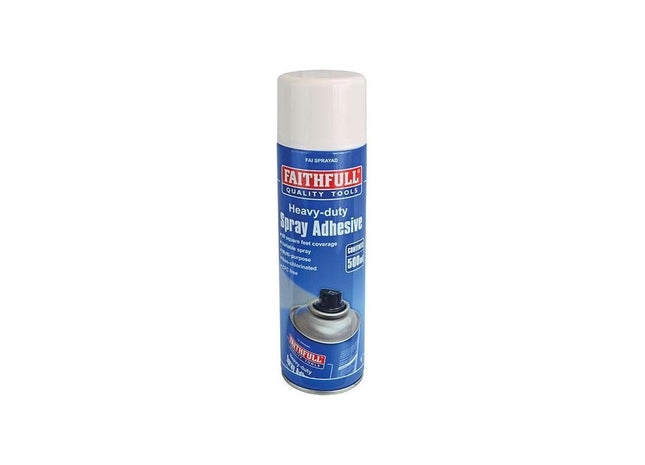 Faithfull Spray Adhesive Non-Chlorinated 500ml Faithfull - RockBottom Northampton
