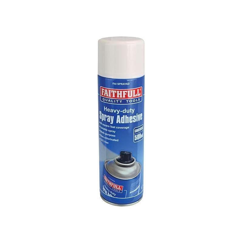 Faithfull Spray Adhesive Non-Chlorinated 500ml Faithfull - RockBottom Northampton