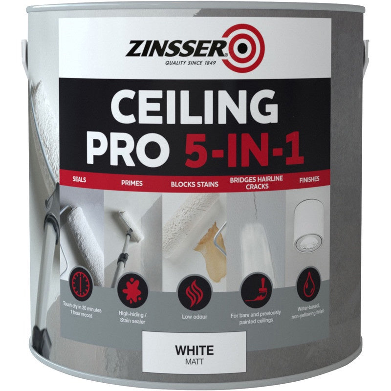 Zinsser Ceiling Pro 5-IN-1  Brilliant White Matt 2.5L
