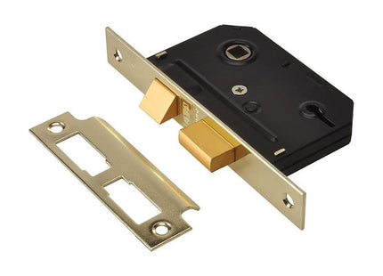 Union ES-SL Essentials 3 Lever Mortice Sashlock Polished Brass 79mm 3in Visi UNION - RockBottom Northampton