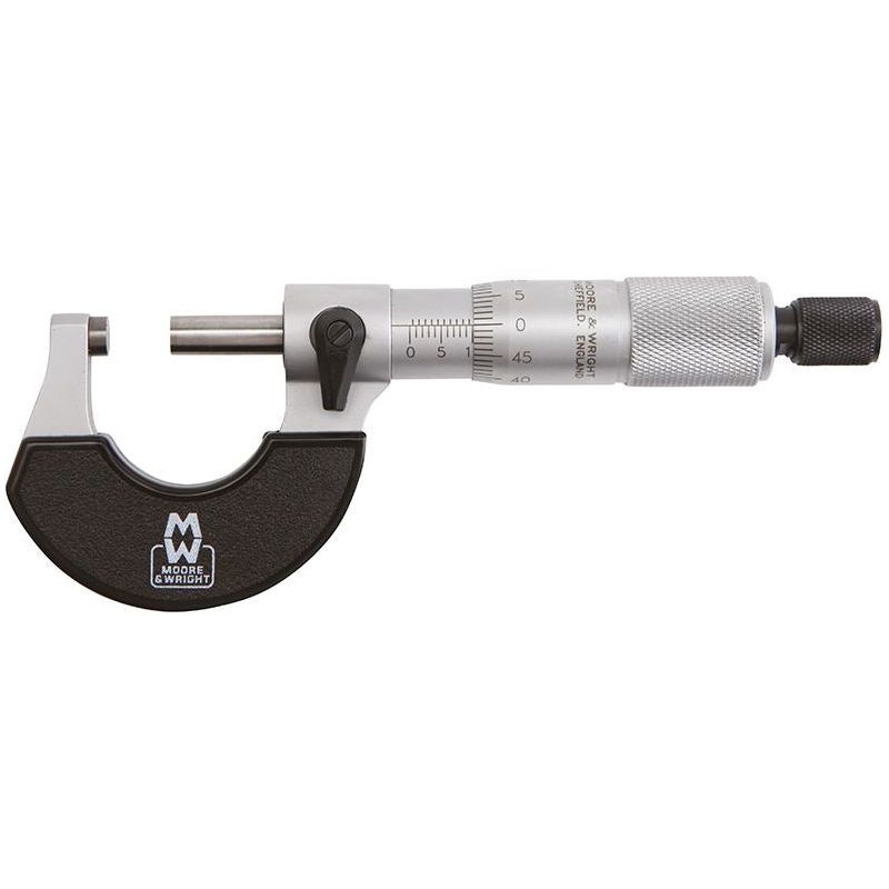 Moore & Wright 1961M Traditional External Micrometer 0-25mm/.01mm Moore & Wright - RockBottom Northampton