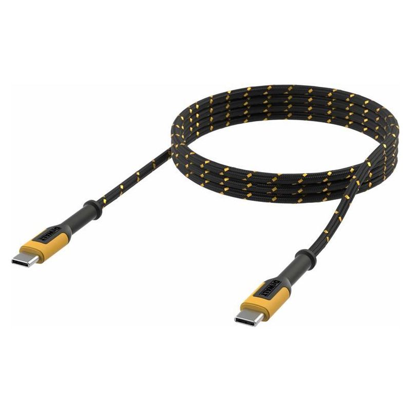 Dewalt Telecoms USB C to USB C Reinforced Charging Cable 3m (10ft) DEWALT Telecoms - RockBottom Northampton