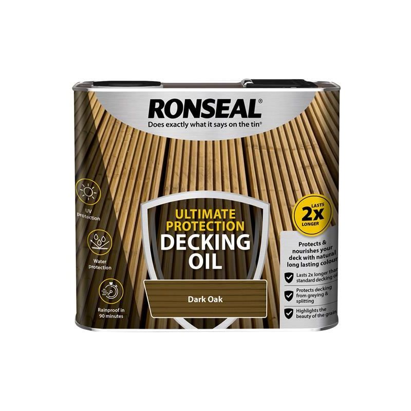 Ronseal Ultimate Protection Decking Oil Dark Oak 5 litre Ronseal - RockBottom Nothampton