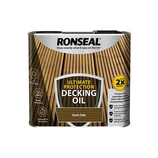 Ronseal Ultimate Protection Decking Oil Dark Oak 5 litre Ronseal - RockBottom Nothampton