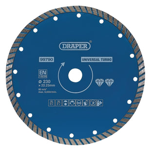 Draper Turbo Diamond Blade, 230mm 99790 Draper - Town Tools 