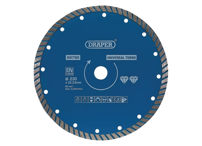 Draper Turbo Diamond Blade, 230mm 99790 Draper - Town Tools 