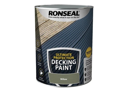 Ronseal Ultimate Protection Decking Paint Willow 5 litre Ronseal - RockBottom Nothampton