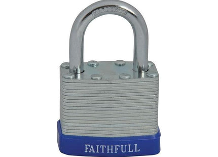 Faithfull Laminated Steel Padlock 40mm 3 Keys Faithfull - RockBottom Northampton