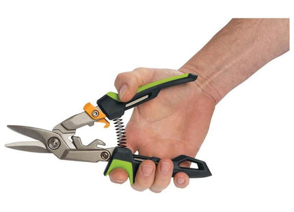 Fiskars PowerGear™ Aviation Snips Right Cut 250mm (10in) Fiskars - RockBottom Northampton