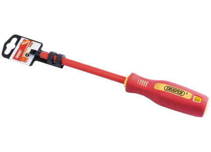 Draper Fully Insulated Plain Slot Screwdriver, 8 x 150mm 46520 Draper - Town Tools 