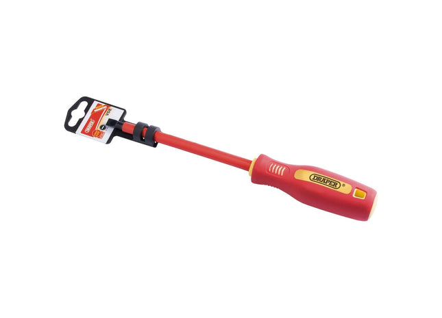 Draper Fully Insulated Plain Slot Screwdriver, 8 x 150mm 46520 Draper - Town Tools 