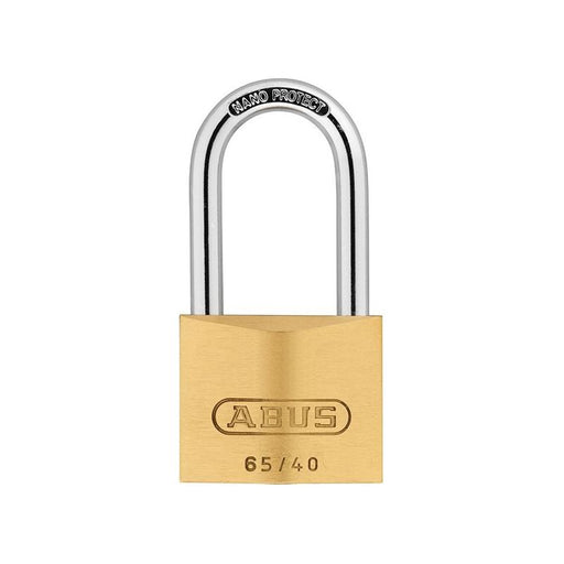 Abus Mechanical 65/40mm Brass Padlock 40mm Long Shackle Keyed Alike 6404 ABUS Mechanical - RockBottom Northampton 