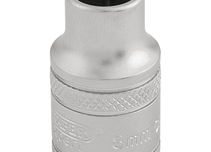 Draper 6 Point Metric Socket, 3/8" Sq. Dr., 8mm 16533 Draper - Town Tools 