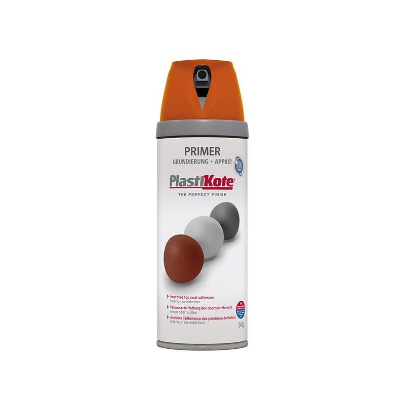 Plastikote Twist & Spray Primer Red Oxide 400ml PlastiKote - RockBottom Nothampton