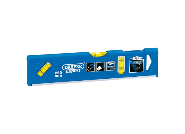 Draper Torpedo Level with Magnetic Base and Side View Vial, 250mm 69554 Draper - Town Tools 