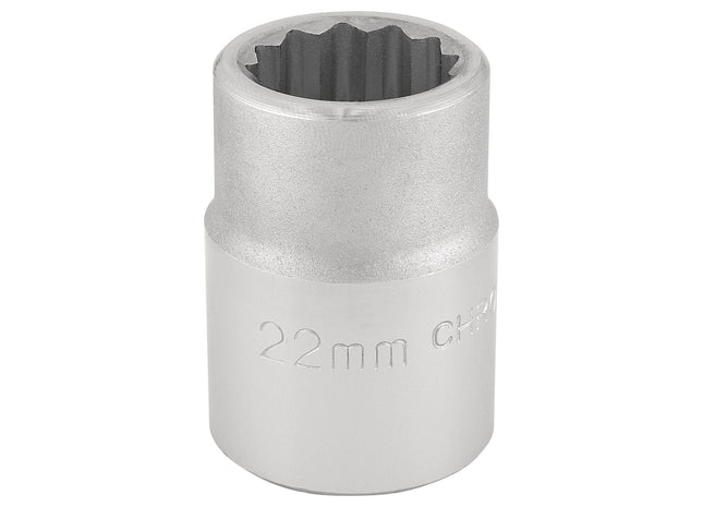 Draper 12 Point Socket, 3/4" Sq. Dr., 22mm 16691 Draper - Town Tools 