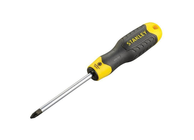 Stanley® Hand Tools Cushion Grip Screwdriver Pozidriv Tip PZ2 x 100mm STANLEY® Hand Tools - RockBottom Nothampton