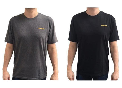 Stanley® Clothing T-Shirt Twin Pack Grey & Black - XXL STANLEY® Clothing - RockBottom Nothampton