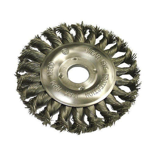 Faithfull Circular Wire Brush 125 x 12mm 22.2mm Bore, 0.50mm Wire Faithfull - RockBottom Northampton
