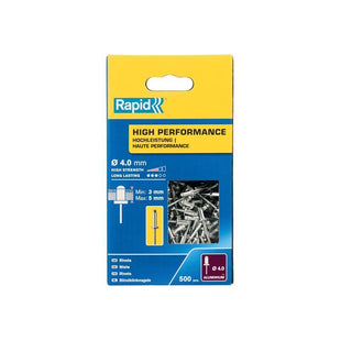 Rapid High Performance Rivets 4 x 8mm (Box 500) Rapid - RockBottom Nothampton