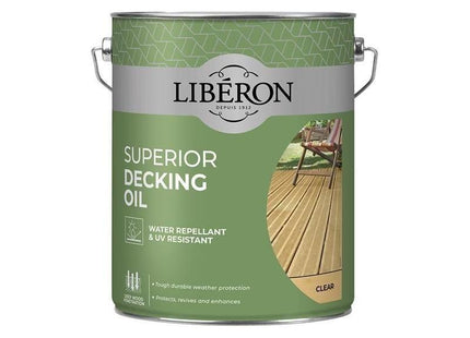Liberon Superior Decking Oil Clear 5 litre Liberon - RockBottom Northampton