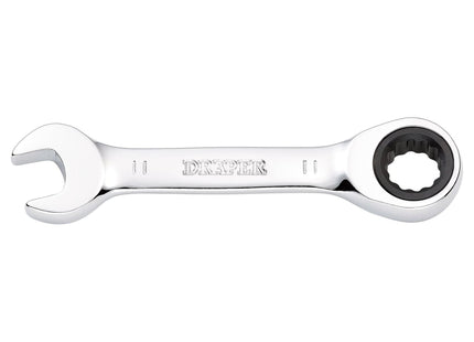 Draper Draper HI-TORQ Metric Stubby Ratchet Combination Spanner, 11mm Draper - Town Tools