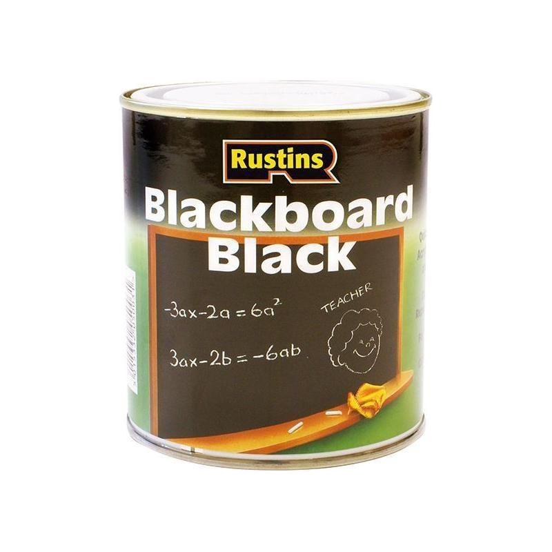 Rustins Quick Dry Blackboard Black 500ml Rustins - RockBottom Nothampton